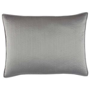 Lili Alessandra Retro Pewter Quilted Pillow - Standard (20x26).