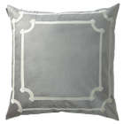 Lili Alessandra Versailles Silver/Ivory Velvet Pillow