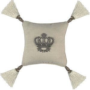 Lili Alessandra Zardozi Dec Pillows - Ancient Embroidery Crafted by Hand