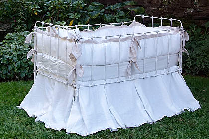 Lulla Smith Avignon Crib Bedding detail.