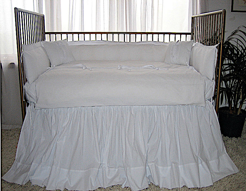 Lulla Smith Baby Bedding Camden Linens - Cotton Seersucker