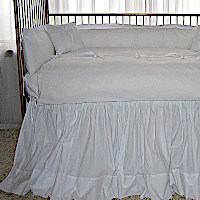 Lulla Smith Baby Bedding Camden Linen Set - Cotton Seersucker