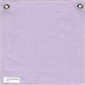 Lulla Smith Cotton Seersucker Swatch in Lilac color