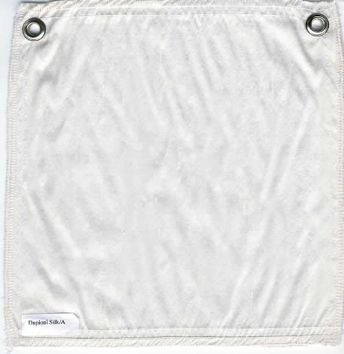 Lulla Smith  Dupioni Silk Fabric Sample - White