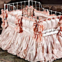 Lulla Smith Baby Bedding Provence Linens - Dupioni Silk