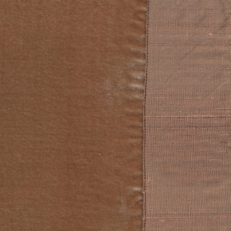 Lulla Smith Emerson Douillette/Throw Fabric Closeup - Chocolate