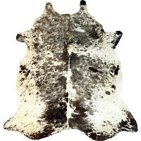 Muriel Kay Black and White/Salt and Pepper Natural Cowhide