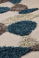 Hand Tufted are rug with 60% Wool, 40% Polyester.
