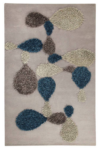 Hand Tufted are rug with 60% Wool, 40% Polyester.
