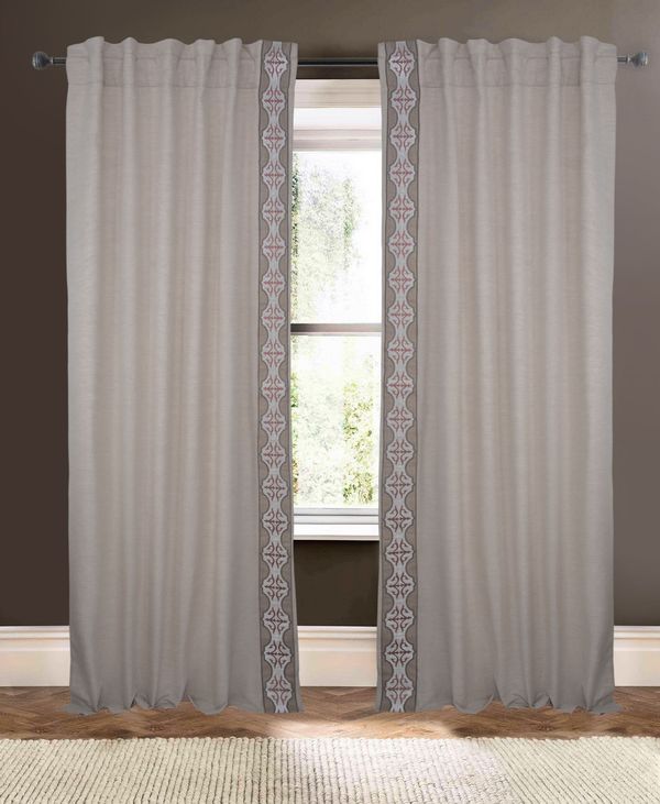 Available on DefiningElegance.com - Muriel Kay Camarillo Cotton/Linen Drapery in Natural.
