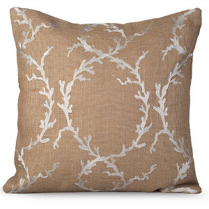 Muriel Kay Coastal Decorative Pillow in Natural.
