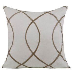 Muriel Kay Glitz Decorative Pillow - White