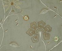 Muriel Kay Golden Linen/Cotton Drapery & Decorative Pilllows Fabric Sample - Mist