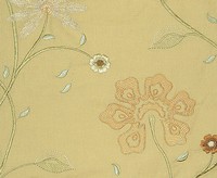 Muriel Kay Golden Linen/Cotton Drapery & Decorative Pilllows Fabric Sample - Wheatish