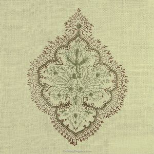 Muriel Kay Suncrest Jute Drapery and Decorative Pillow Fabric Sample - White