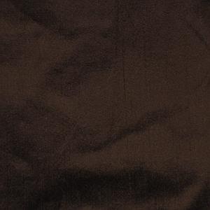Muriel Kay Plain Silk Drapery Fabric Close-up - Dark Espresso