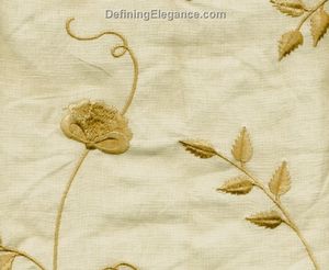 Muriel Kay Rhythm Linen/Cotton Drapery Fabric Close-up - Wheatish