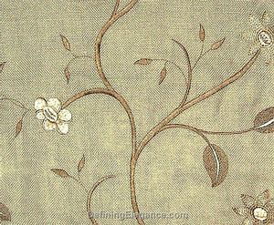 Muriel Kay Scarlet Linen Drapery Fabric - Natural