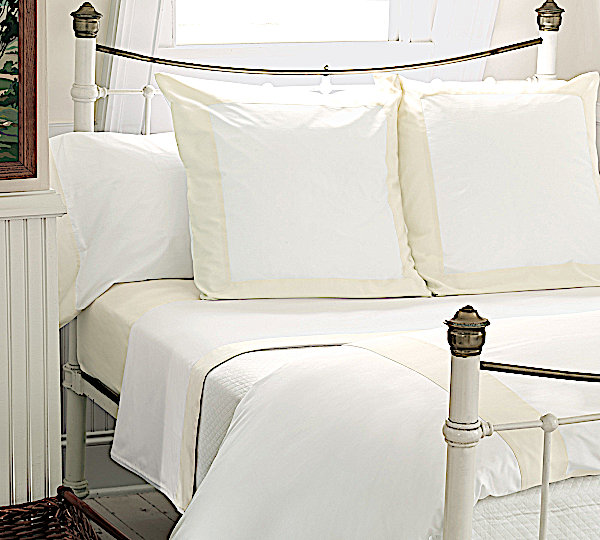 Nancy Koltes Bedding Vendome Italian Fine Linen Bedding - Bedroom View