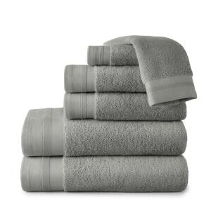 Coronado Bath Towels in Pewter color.