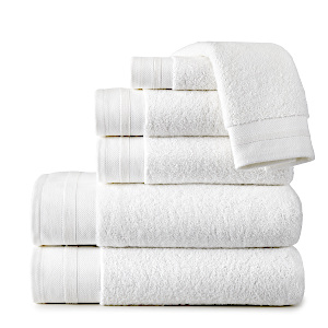 Coronado Bath Towels in White color.