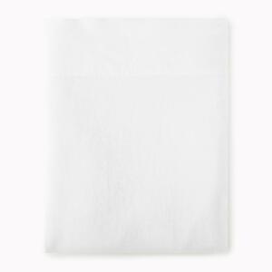 Peacock Alley European Washed Linen Flat Sheet (White).