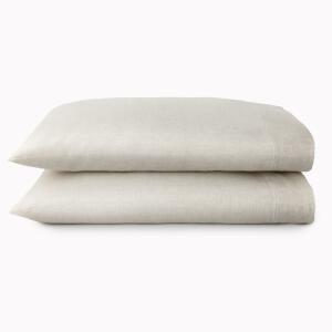 Peacock Alley European Washed Linen Pillow Cases (Natural).