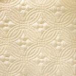 Peacock Alley Lucia Matelasse Bedding Fabric Sample in Pearl color.