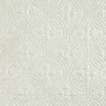 Peacock Alley Lucia Matelasse Bedding Fabric Sample in White color.