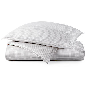 Peacock Alley Maddox Bedding - Pewter Sham Stack.