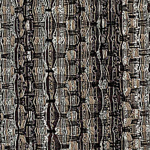 Svad Dondi Atlantide Bedding fabric closeup in Ash color.