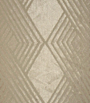 Svad Dondi Bond Street Bedding fabric closeup in Taupe color.