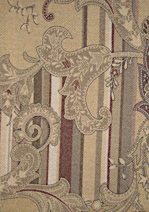 Svad Dondi Jaipur Throw fabric closeup in Biscuit color.