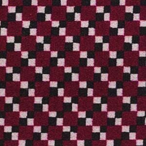 Svad Dondi London Bedding fabric closeup in Burgundy color.