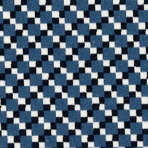 Svad Dondi London Bedding fabric closeup in Denim color.
