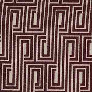 Svad Dondi Metropole Printed Bedding fabric closeup in Plum color.