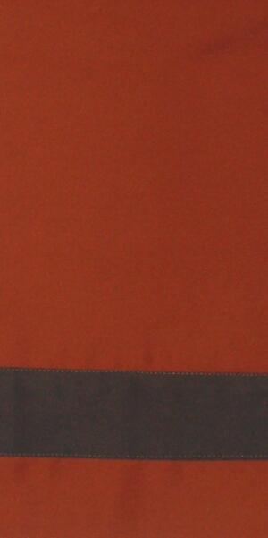 Svad Dondi Trilogy Bedding fabric closeup in Terracotta color.
