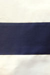 Signoria Firenze Aida 300 TC  Bedding Fabric Sample - Ivory/Midnight Blue
