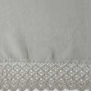 Signoria Firenze Camilla Lace Duvet & Sheeting Fabric - Silver Moon.