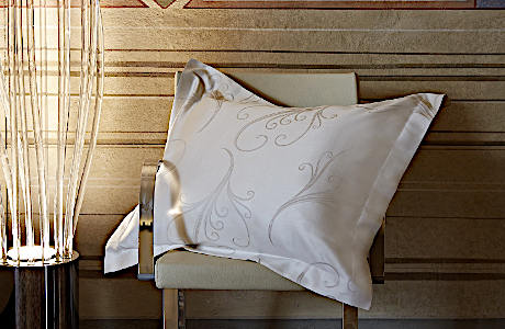 Signoria Palmaria Jacquard 500TC Bedding Collection - sham on chair