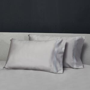 Signoria Firenze Platinum Sateen Bedding with embroidery - Pillowcases