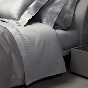 Signoria Firenze Platinum Sateen Bedding with embroidery - Sheet View