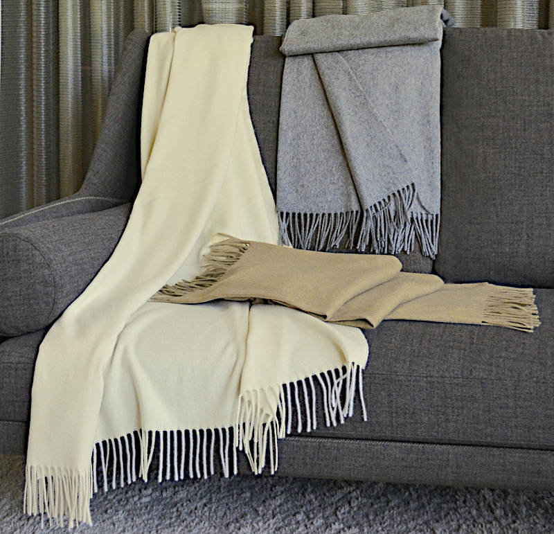 Signoria Trentino Throw - drape over couch display.