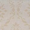 Softline Home Fashions Athens Damask Drapery Panels Swatch in Ecru color.