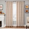 Softline Home Fashions Athens Damask Drapery Panels in Ecru color.