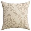 Softline Home Fashions Athens Damask Decorative Pillow in Linen color.