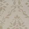 Softline Home Fashions Athens Damask Drapery Panels Swatch in Natural color.