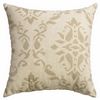 Softline Home Fashions Athens Damask Decorative Pillow in Natural color.