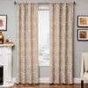 Softline Home Fashions Athens Damask Drapery Panels in Natural color.