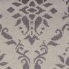 Softline Home Fashions Athens Damask Drapery Panels Swatch in Pewter color.